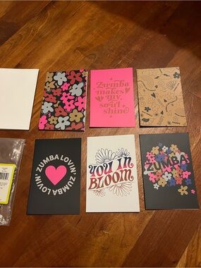 Rare - Zumba Fitness Greeting Cards 6 pack